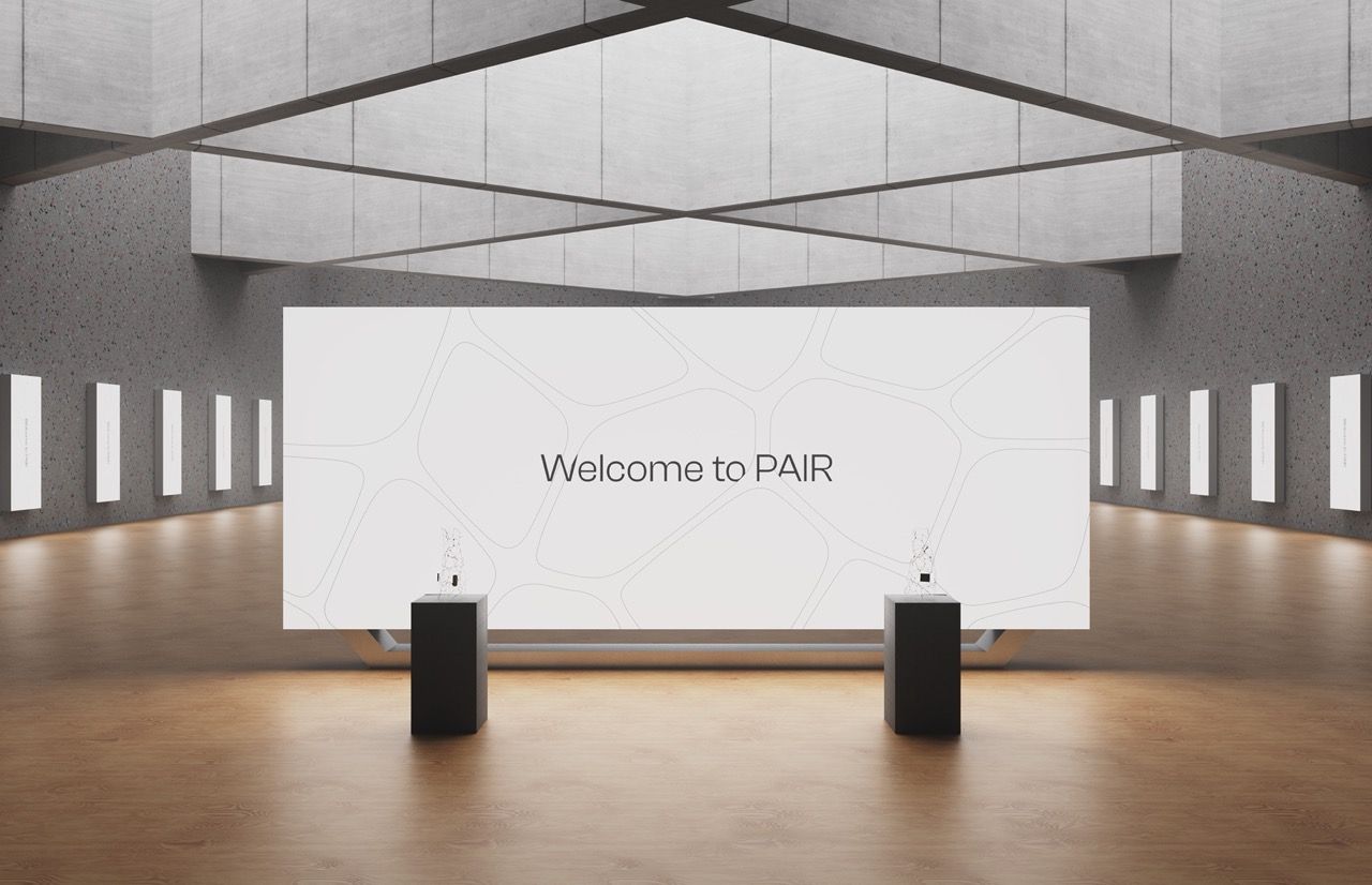 3D visualisation of the physical space of Pair - Pair: Beyond interaction | Pietro Forino